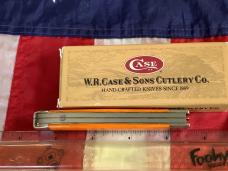 2011 Case xx Trapper Knife (MDL# 6254 SS) w/ Orange Bone Handles -NOS