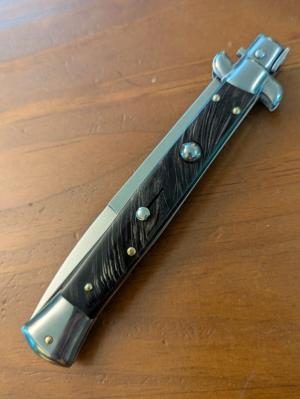 FRANK BELTRAME 28CM11inch BAYONET BLADE BUFFALO HORN AUTOMATIC STILETTONEW 