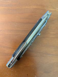 FRANK BELTRAME 28CM/11inch BAYONET BLADE BUFFALO HORN AUTOMATIC STILETTO...NEW 