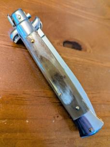 FRANK BELTRAME 23CM 9" DAGGER STILETTO FRENCH TIP COW HORN...NEW AND SNAPPY!