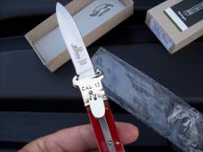 Hubertus Knife Shellpuller Patronenzieher Solingen Germany Rare Red Bone Large Size 11 UNUSED NIB.