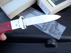 Hubertus Knife Shellpuller Patronenzieher Solingen Germany Rare Red Bone Large Size 11 UNUSED NIB.