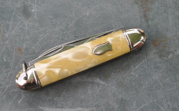 Richards Sheffield England 1950s Near Mint Mirror Polish Cracked Ice Handles 7 Functions 