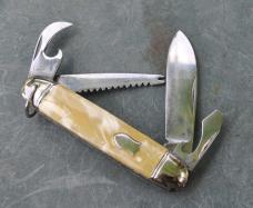 Richards Sheffield England 1950s Near Mint Mirror Polish Cracked Ice Handles 7 Functions 