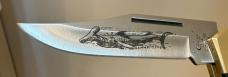 Vintage 2005 Case XX Hammerhead 2159L SS Lockback Knife – Etched Shark Blade w/ Presentation Box
