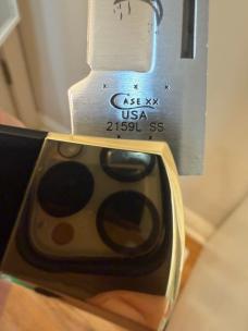 Vintage 2005 Case XX Hammerhead 2159L SS Lockback Knife – Etched Shark Blade w/ Presentation Box