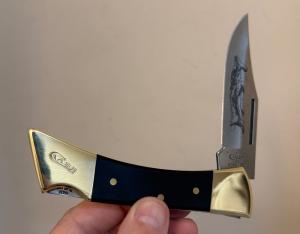 Vintage 2005 Case XX Hammerhead 2159L SS Lockback Knife  Etched Shark Blade w Presentation Box