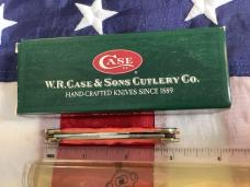 Case xx 2004 Baby Copperhead Knife Mdl# 62109x SS w/ Great Dark Red Bone Handles + Silver Script