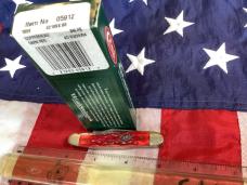 Case xx 2004 Baby Copperhead Knife Mdl# 62109x SS w/ Great Dark Red Bone Handles + Silver Script