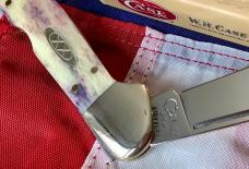 2004 Case xx Copperlock Knife (MDL# PA61549L SS) w/ Purple Appaloosa Bone Handles -NOS