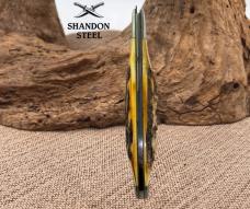Case XX USA 5172 SSP Stag Handle Blue Scroll Bulldog Folding Pocket Knife