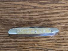 Bulldog White Chip Abalone 5 Blade Anglo Saxon Whittler Only 3 Produced Box & COA