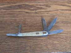 Bulldog White Chip Abalone 5 Blade Anglo Saxon Whittler Only 3 Produced Box & COA