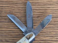 Bulldog White Chip Abalone 5 Blade Anglo Saxon Whittler Only 3 Produced Box & COA