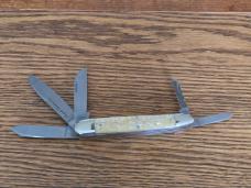 Bulldog White Chip Abalone 5 Blade Anglo Saxon Whittler Only 3 Produced Box & COA