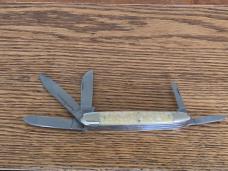 Bulldog White Chip Abalone 5 Blade Anglo Saxon Whittler Only 3 Produced Box & COA