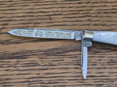 Fight'n Rooster Genuine Mother of Pearl Serpentine Jack Captain's Rooster 1 of 100   