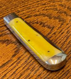 Great Eastern Cutlery # 734209ECJ Tidioute Square End Trapper Spey/Pen Blades, Lemon Zest Covers