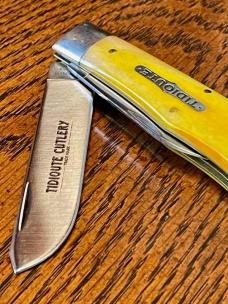 Great Eastern Cutlery # 734209ECJ Tidioute Square End Trapper Spey/Pen Blades, Lemon Zest Covers