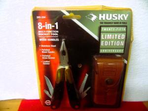 NEVER OPENED IN PACK LIMITED EDITION HUSKY 8 in 1 MULTI-TOOL 25 YEAR ANNIVERSARY