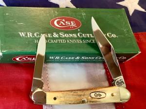 Case xx 2000 Baby Copperhead Knife Mdl 52109x SS w Sweet Stag Handles NOS in Orig box