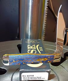 2026 Case XX Cheetah Cub Blue Sycamore Wood