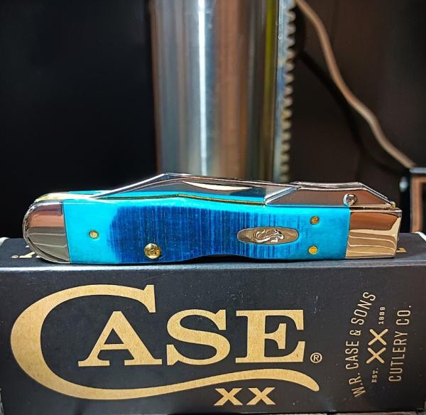 2026 Case XX Cheetah Cub Caribbean Sawcut Blue Bone