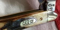 Case xx 1997 Peanut Knife (MDL# 5220 SS) w/ Great Stag Handles -NOS in Orig box