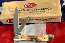 Case xx 1997 Peanut Knife (MDL# 5220 SS) w/ Great Stag Handles -NOS in Orig box