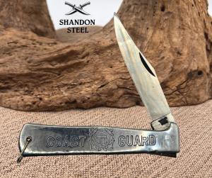 Coast Guard Vintage 1970s Stainless Steel Seki Japan Lock Blade Pocket Knife -13