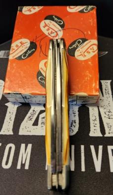 Case 1977 Blue Scroll Stag Trapper 5254 - Absolutely MINT