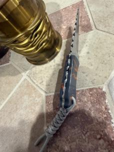 Bonehead Talon Carbon Steel Fixed Blade Knife w/Lanyard