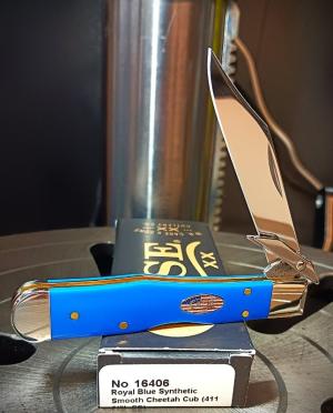 2026 Case XX Cheetah Cub Royal Blue Synthetic Smooth