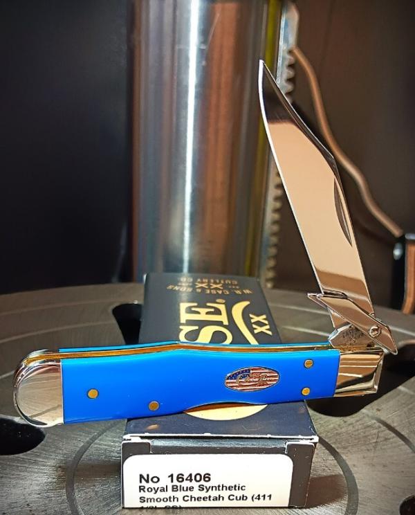 2026 Case XX Cheetah Cub Royal Blue Synthetic Smooth