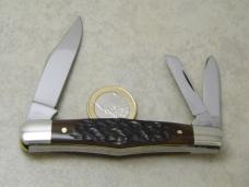Kabar Olean Ny USA Bone Dog Head Whittler Knife
