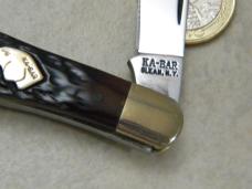 Kabar Olean Ny USA Bone Dog Head Whittler Knife