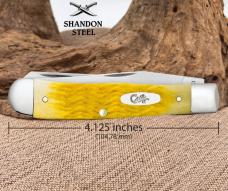 Case XX USA Knives Trapper Platts Jig Yellow Bone 75310 Stainless Pocket Knife