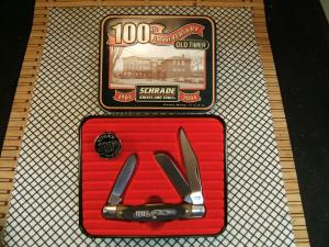SCHRADE OLD TIMER 34OT STOCKMAN USA VINTAGE CARBON STEEL 100TH BIRTHDAY ANNIVERSARY POCKET KNIFE