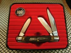 SCHRADE OLD TIMER 34OT STOCKMAN U.S.A. VINTAGE CARBON STEEL 100TH BIRTHDAY ANNIVERSARY POCKET KNIFE