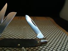 SCHRADE OLD TIMER 34OT STOCKMAN U.S.A. VINTAGE CARBON STEEL 100TH BIRTHDAY ANNIVERSARY POCKET KNIFE