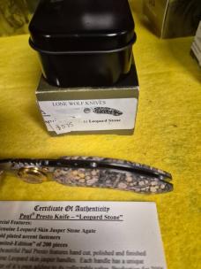 Lone Wolf limited edition Leopard Stone 