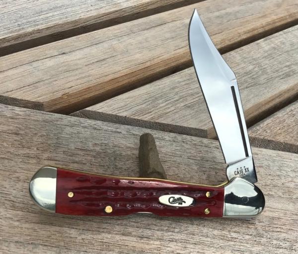 Case XX Mini Copperlock Custom by Tank Fisher Old Red Pocket Worn Dual Action Auto Case XX Mini Copperlock Custom by Tank Fisher Old Red Pocket Worn Dual Action Auto
