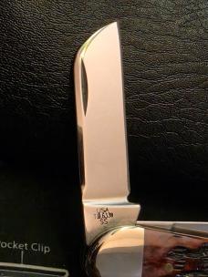 2001 Case XX Cranberry Bone Silver Script Sowbelly 