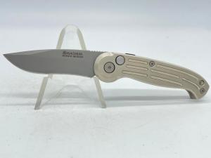 BOKER MAGNUM Taiwan Silver Drop Point Folding Automatic