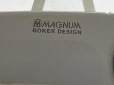 BOKER MAGNUM Taiwan Large Silver Drop Point Folding Automatic
