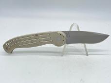 BOKER MAGNUM Taiwan Large Silver Drop Point Folding Automatic