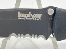 KERSHAW 1550ST Ken Onion Design Black Out Assisted Serrated Liner Lock w/ Box