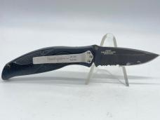 KERSHAW 1550ST Ken Onion Design Black Out Assisted Serrated Liner Lock w/ Box