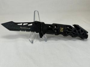 US ARMY A-A1005BK Liberator Black Tactical Tanto Assisted Liner Lock