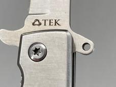 TEK SS Black & Chrome Spear Point Assisted Linerlock Flipper